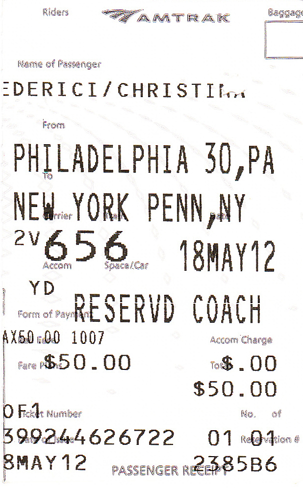 The traveler's drawer AMTRAK National Railroad Passenger Corporation